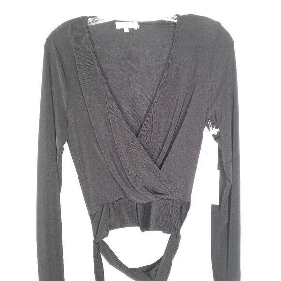 GOOD AMERICAN Shimmer Wrap Top - Picture 3 of 7